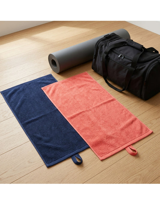 Zrvos Microfiber Terry Training Towel Set of 2 70 x 35 cm - Lifestyle view
