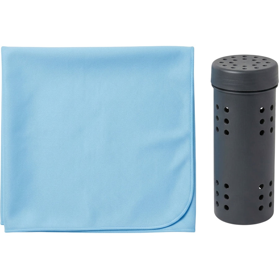 Zrvos PVA Sports Towel 80 x 30 cm with Ventilated Case Ice Blue