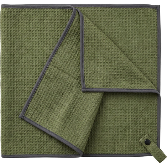 Zrvos Waffle Microfiber Gym Towel 100 x 40 cm Moss - Product view